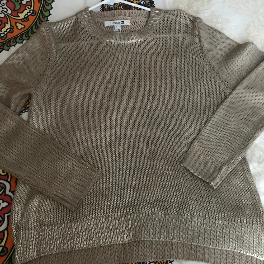 Forever 21 Gold sweater